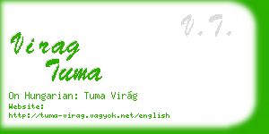 virag tuma business card